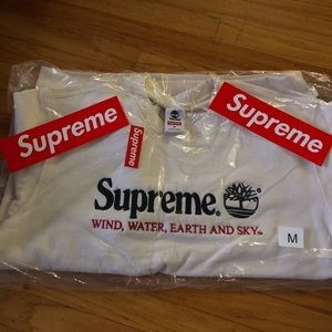 BRAND NEW SUPREME TIMBERLAND NATURAL CREW NECK
